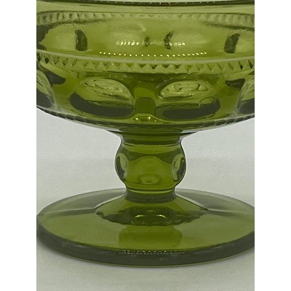 Set of 2 Vintage Colony "Crown Green" Champagne/Tall Sherbet Glass 6 oz. (Thumbp - Picture 4 of 4